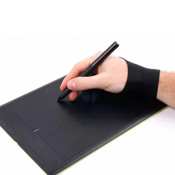 Melnā 2 Pirkstu pretapaugšanas Cimdu,gan Labo, Gan ar Kreiso Roku Mākslinieks, Zīmēšanas Par Jebkuru Grafikas Zīmēšanas Tablete
