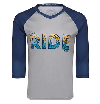 Kalnu velosipēds drēbes komanda nobrauciena jersey motokrosa krekls off-road mtb sporta krekls ar garām piedurknēm motociklu krekls