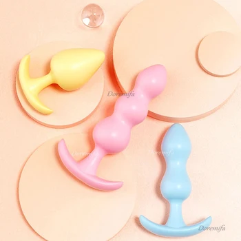 Silikona Anālais Plug Pāris Anālo Bumbiņu Seksa Rotaļlietas, Seksa Spēles Anālais Stimulators Vaginālo Bumbiņu Masturbācija Sieviete Anālo Bumbiņu Pieaugušo Produkti