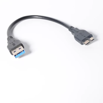 īss 10cm 20cm 30cm 50cm 1ft USB 3.0 Vīriešu USB 3.0 Micro B Kabelis USB 3.0 Micro B Vadu Ārējais Cietais Disks, HDD Diska