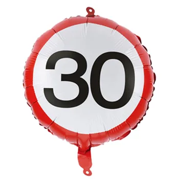 5gab 18inch Ātruma Ierobežojuma Zīmi Kārtas Numuru, Folija Baloni Vecuma Iela Parakstīt Sacensību Ātruma Zīmes Brīdinājuma Ballon Dzimšanas dienas svinības Apdare