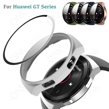 Matēts Gadījumā Huawei Skatīties GT2 GT 2 2E Pro 42MM 46MM Buferi Gadījumā, ja Pārsegs Ar Rūdītu Stiklu Smartwatch HD Ekrāna Aizsargs