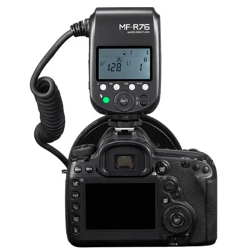 Godox MF-R76 RING76 Makro LED Ring Light Makro Speedlite Zibspuldze Canon Nikon Camera DSLR 6D 7D 60D 70D 700D 650D