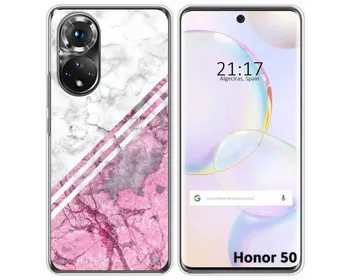 Silikona Gadījumā Huawei Nova 9 / Gods 50 5G marmora dizaina 03 zīmējumi