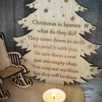 Ziemassvētku Piemiņas Svece Rotājumu Atcerēties Mīļajiem Ziemassvētkos Debesīs Atmiņas Tealight Svečturis Turētāji