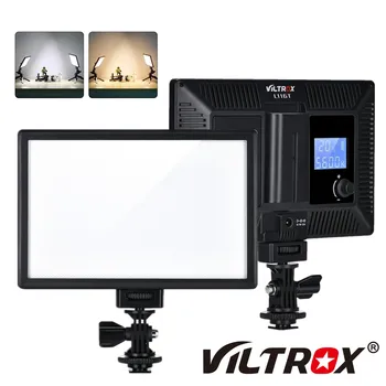 VILTROX L116T Kameras LED Gaismas Panelis Super Slim Aptumšojami CRI95+ Bi-Color 3300K-5600K LED Video Gaisma ar LCD Kontroles/Gaismas Moun