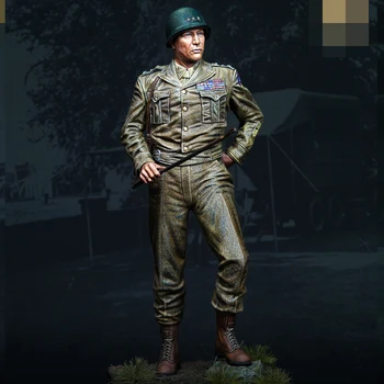 1/16 Sveķu Modelis attēlā GK Karavīrs, Ģenerālis. G. Patton, ASV bruņoto spēku virsnieks, Militārā tēma, Nesamontēti un unpainted komplekts