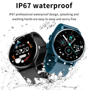 LIGE ir 2021. Jaunu Smart Skatīties Vīrieši ar skārienekrānu Sports Fitness Watch IP67 Waterproof Bluetooth Android, ios smartwatch Vīrieši+kaste