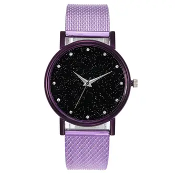 Stilīgs un gadījuma augstas kvalitātes sieviešu vides watchband Kvarca skatīties Studējošo sieviešu zvaigžņotām dimanta retro pulkstenis