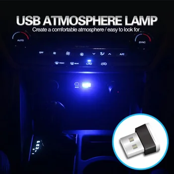 Universālo USB auto piederumi atmosfēru gaismas, Volkswagen vw 2.0 TF Phaeton B5 B6 B7 Polo Jaunā Vabole Passat B6