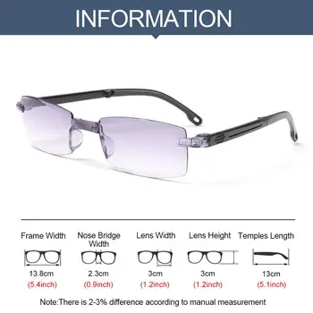 Portatīvo ar Brillēm Gadījumā Ultravieglajiem Dimanta samazināt Anti-UV Zils Stariem Locīšanas Lasīšanas Brilles vecuma tālredzība Brilles