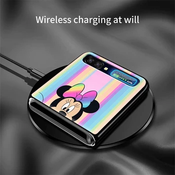 Mickey mouse color Samsung Galaxy Z Flip 3 5G Black Modes Mobilo Triecienizturīgs Fundas Cietos vākos Telefonu Gadījumā
