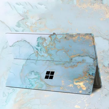 Krāsu Drukas Modelis Vinila Uzlīmes Microsoft Surface Pro 7/6/5/4/3 Surface Pro X Iet 2 Aizmugurējo Vāciņu Ķermeņa Decal Ādas Aizsargs