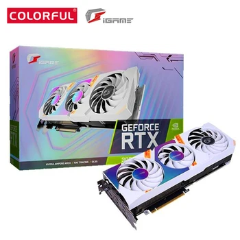 Krāsains GeForce RTX 3060 Ti Ultra W OC LHR 8G 256Bit GDDR6 Spēļu galda PC Video Grafikas Karte, 8nm 1770MHz 240W TDP HDMI+DP*3