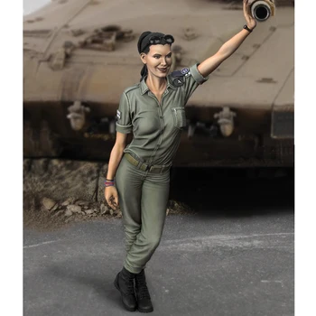 1/35 Sveķu Modelis attēlā GK Karavīrs IDF SIEVIETE KARAVĪRS Militārā tēma, Nesamontēti un unpainted komplekts
