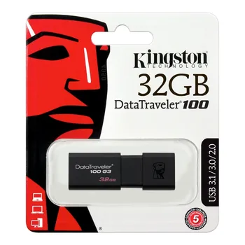 Kingston Data Traveler DT100 uzglabāšanas 32 64 128GB 256 GB, 32GB 64GB, 128GB 256 GB PenDrive Flash Drive USB 3.0 Stick