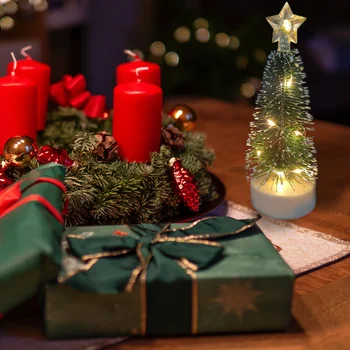 Ziemassvētku Galda Dekorēšana Ziemsvētki Koks Led Gaismas Vainags Ziemassvētku Rotājumi, Jaunā Gada 2022 Ziemassvētku Rotājumi Mājās Navidad 2021