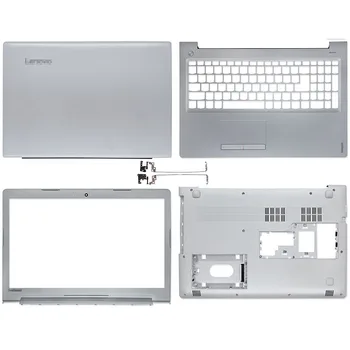 JAUNS Lenovo ideapad 310-15ISK 310-15 310-15ABR Klēpjdatoru LCD Aizmugurējā Vāciņa Priekšējo Bezel Palmrest Apakšā Lietu Top Lieta Sudraba Melna
