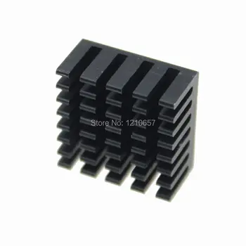 10pcs daudz Vairumtirdzniecības Black 20 x 20 x 10 mm Alumīnija Heatsink IC Led Chip Siltuma izlietnes Vēsāks
