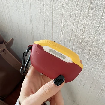 Bezvadu Bluetooth Austiņas Segtu Gudrs 3D Saldo Kartupeļu Silikona Austiņas Gadījumā ar Apple Jauno AirPods 1 2 AirPods Pro
