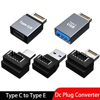 Darbvirsmas Datoru Mātesplati Kabeļa Adapteris Savienotājs USB 3.1 Priekšējā Paneļa Galvenes Veida C Tipa E Paplašināšanas Spraudnis Konvertētājs