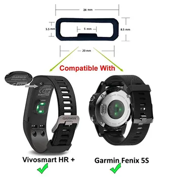 20 22 26mm Par vivoactive 3t AP Cilpu Gumijas, Silikona Smart Watch Band Gredzens Aksesuāri Garmin Fenix 3 AP/Vivoactive 4 Gredzeni