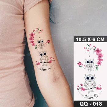 Ūdensnecaurlaidīgus Pagaidu Tetovējumu Uzlīmes, Akvarelis, Ziedu, Putnu, Tauriņu Norīt Flash Tatto Sievieti Roku Body Art Gudrs Viltus Tetovējums Vīrietis