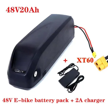 48V 13s 20Ah 18650 eBike Akumulatora Hailong gadījumā ar USB 500W-1000W motociklu conversion kit Bafang Elektrisko Velosipēdu+2A lādētāju