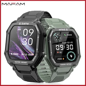 MAFAM C16 Āra Smart Skatīties 1.7 collu 3ATM Ūdensizturīgs Sporta Darbojas Pulksteņi Sirdsdarbības Asins Skābekļa Monitors Fitnesa Tracker
