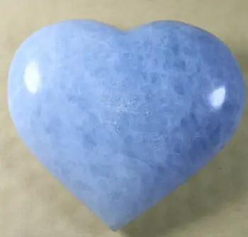 Dabas zilā lapis lazuli akmens sirds kvarca kristāls-dārgakmens dziedināšanas čakra