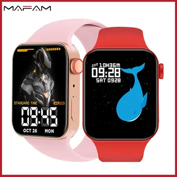 MAFAM SVB T100 Plus Smartwatch Series 7 Oriģinālo Skatīties Monitorā Ir 2021. Vīrieši Sievietes Smart Watch Pulksteņa Fitnesa Tracker PK W37 PRO