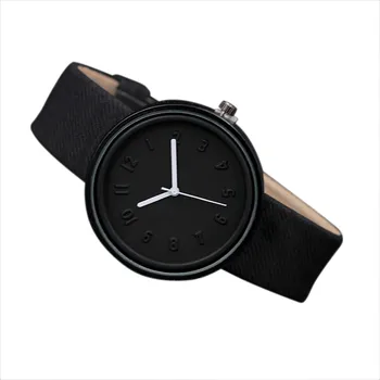 Top Stila Modes Unisex Luksusa Auduma Joslas Analogā Kvarca Rokas Pulkstenis Vīrieši Sievietes Temperamentu Skatīties Reloj Mujer Black Pulkstenis Dāvana