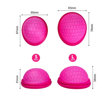 5gab Atkārtoti Disku Dzīvoklis-fit Dizaina Menstruālā piltuve Ar Papildus Plānas Sterilizācijas Silikona Menstruālā Diska Tampon/ Pad Alternatīvas