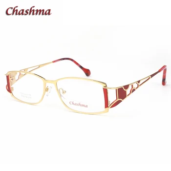 Chashma Zīmola Dizainere Titāna Sieviešu Rāmi Lentes Opticos Gafas augstākās Kvalitātes Brilles Sievietēm, Progresīvās Briļļu Lēcas