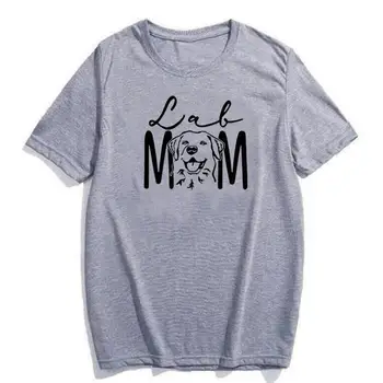Smieklīgi Lab Mamma Labradora Retrīvers Mama T Krekls Sievietēm, Topi Gadījuma Plus Lieluma Harajuku T Krekls Vasaras Modes Tee Kreklu Femme