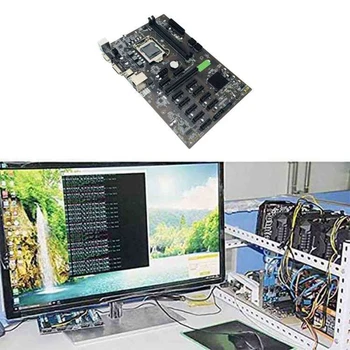 B250 BTC Ieguves Mātesplati ar SATA Kabeli+Switch Kabeli LGA 1151 DDR4 12XGraphics Kartes Slots USB3.0 BTC Miner Ieguves