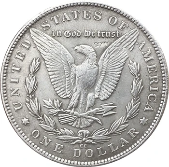 Klaiņot Niķeļa 1881-CC ASV Morgan Dolāru MONĒTAS KOPIJU Tips 80