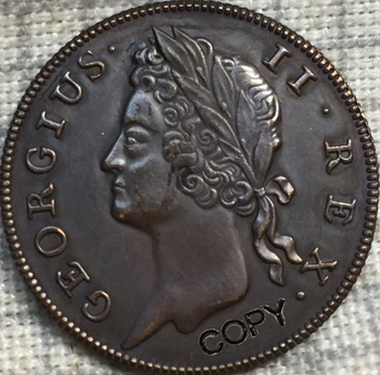 Īrija 1736 kopēt monētas