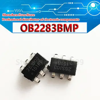 5GAB/DAUDZ Kvalitātes OB2283BMP OB2283 283 SOT23-6 SMD LCD chip Akciju Jaunas Oriģinālas