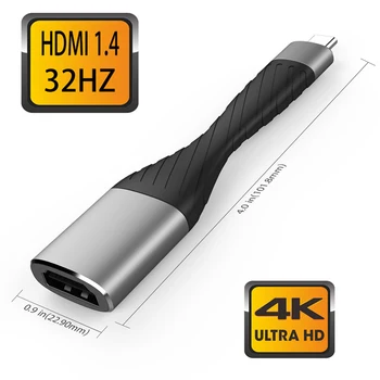 4K C Tipa 3.1 HDMI-saderīgam Thunderbolt 3 C Tipa Savienotājs Ar HDMI-saderīgam Kabeļa Adapteris 32HZFor Klēpjdatoru Mobilie Telefoni