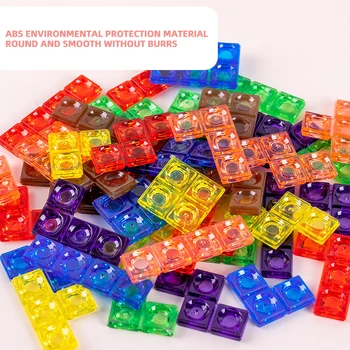 3D Tetris Tangram Mīklas, prāta Rotaļa Bērniem, Krāsains Spēles Rotaļlietas Domāšanu Intelektuālā Jigsaw Izglītības Rotaļlieta Bērniem Spēlēt Dāvanu