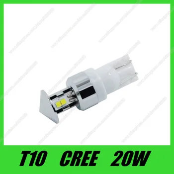 Augstas kvalitātes LED Indikators led T10 194 168 W5W 20W lieljaudas gaismas CREE mikroshēmas XQD Lampa Baltā gaisma, Auto 2gab/daudz