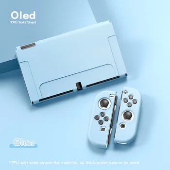 Flosted TPU Mīksta Aizsardzības Gadījumos Nintendo Slēdzis OLED Konsoles Gadījumā Ādas Korpusa Vāciņu, Video Spēles, Piederumi Slēdzis OLED