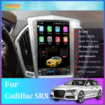 Par Cadillac SRX 2008 2009 2010. - 2012. gads Tesla Ekrāna Android 11 Automašīnas Radio Stereo Auto Multimediju Atskaņotājs, GPS Navigācija, 2Din HeadUnit