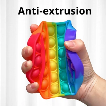 Ananāsu Pop Fidget Reliver Stress Rotaļlietas Varavīksnes Virzīt Savus Burbulis Antistresa Rotaļlietas Maņu Rotaļlietas, Lai Mazinātu Autismu Rotaļlietas 2021