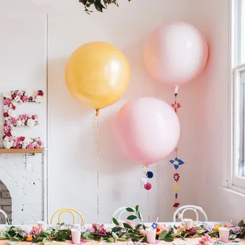 5gab 18inch Macaron lateksa krāsu, gāzes kāzas, dzimšanas dienas jubilejas puse, kāzu dekorēšana hēlija balonu bērnu dušas balonu